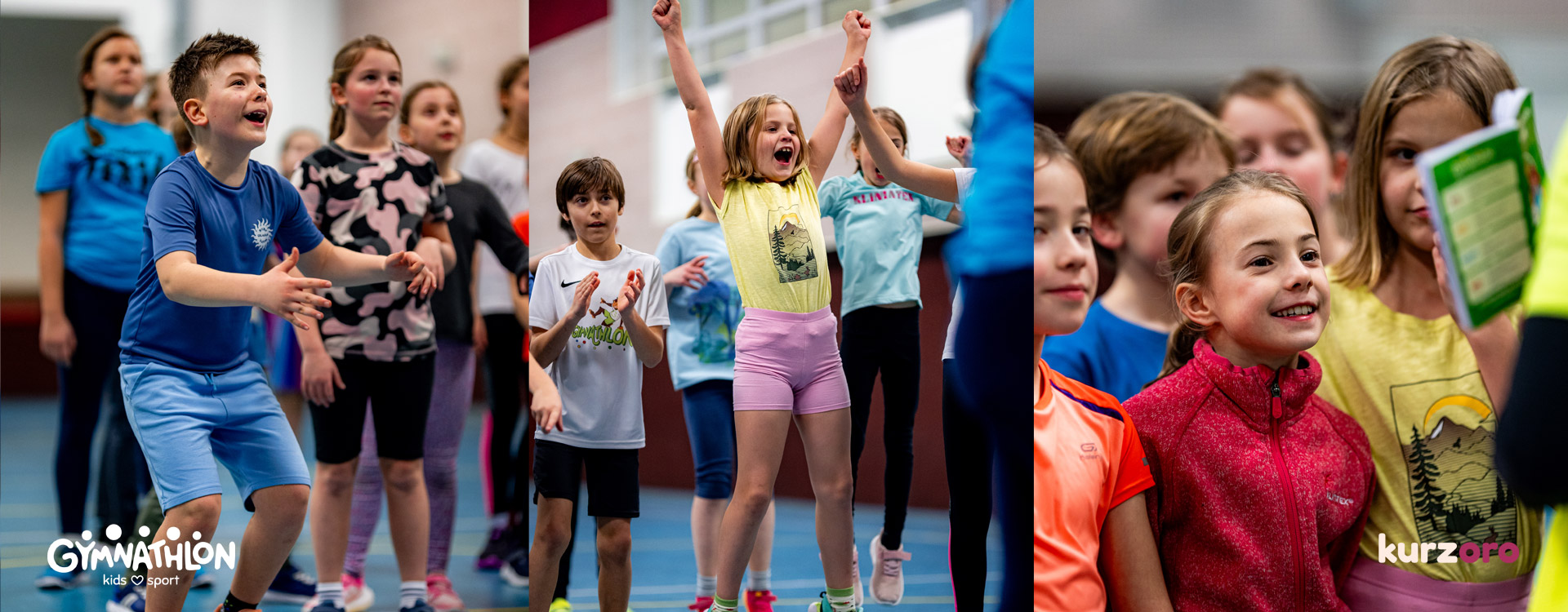 Gymnathlon Active – sportovní kurz pro děti 8–11 let zaměřený na rozvoj všestrannosti a pravidelných pohybových návyků.