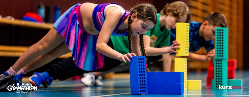 Gymnathlon Active – sportovní kurz pro děti 8–11 let zaměřený na rozvoj všestrannosti a pravidelných pohybových návyků.