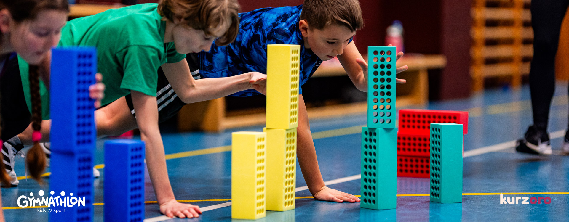 Gymnathlon Active – sportovní kurz pro děti 8–11 let zaměřený na rozvoj všestrannosti a pravidelných pohybových návyků.