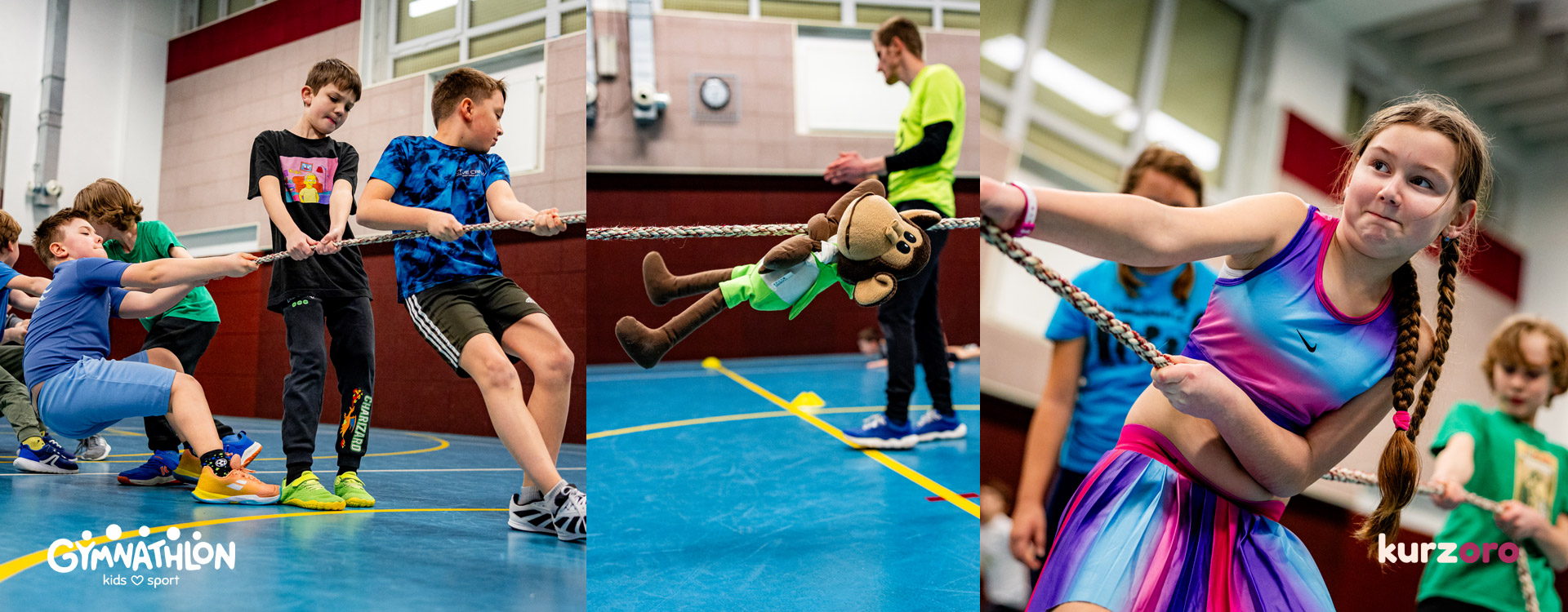 Gymnathlon Active – sportovní kurz pro děti 8–11 let zaměřený na rozvoj všestrannosti a pravidelných pohybových návyků.