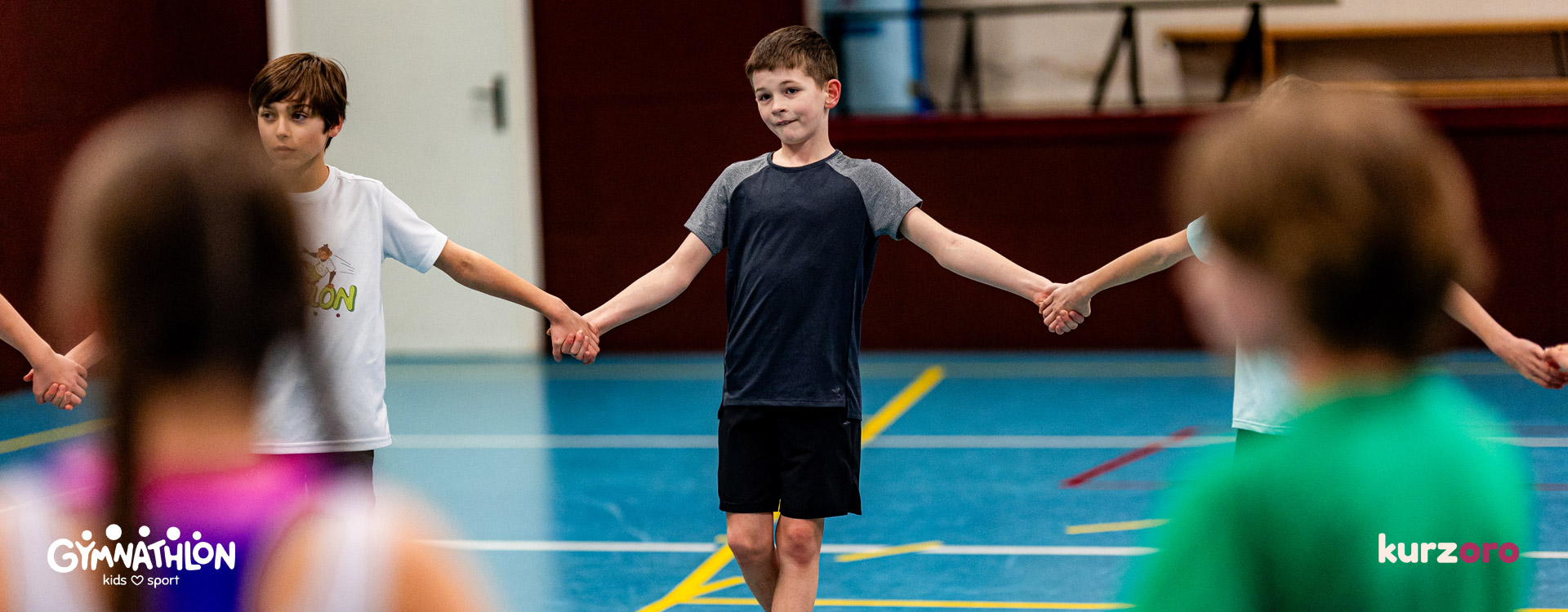 Gymnathlon Active – sportovní kurz pro děti 8–11 let zaměřený na rozvoj všestrannosti a pravidelných pohybových návyků.