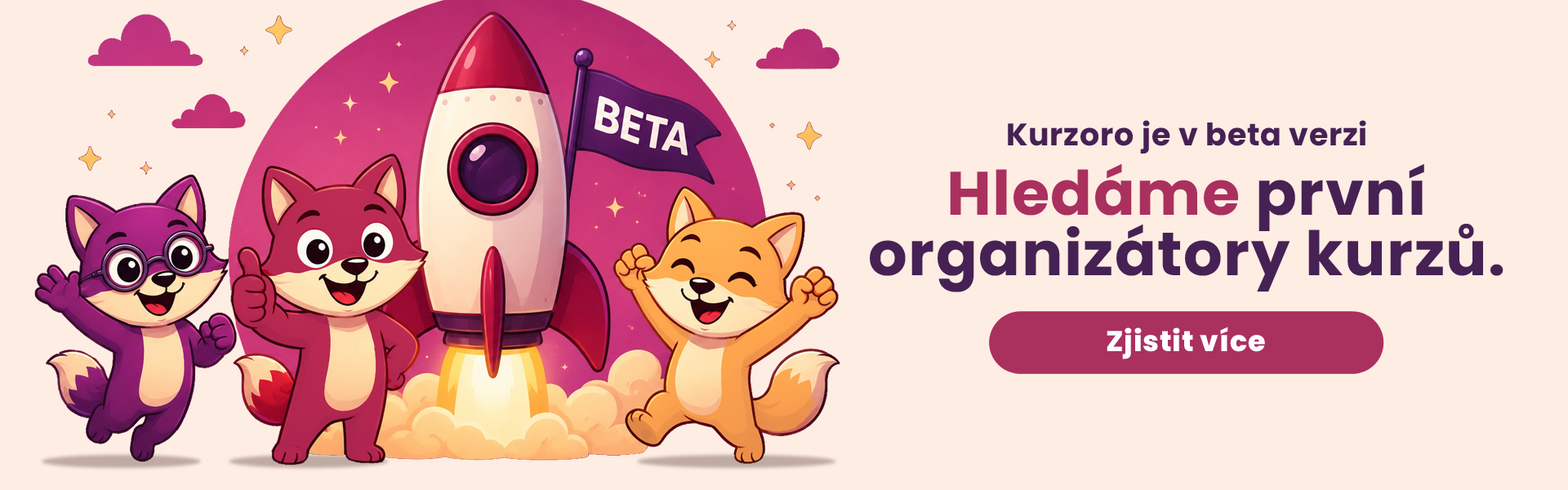 Hledáme první organizátory kurzů